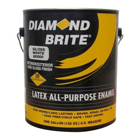 Diamond Brite Interior Paint, Gloss, Gloss White, 1 gal 81000-1